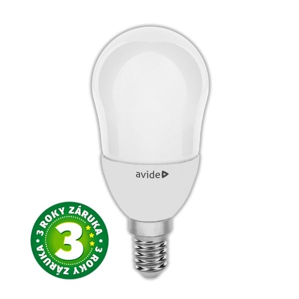 Prémiová LED žárovka E14 6W 470lm B45, denní, ekv. 41W, 3 roky